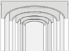 Barrel Ceilings are a deep arch